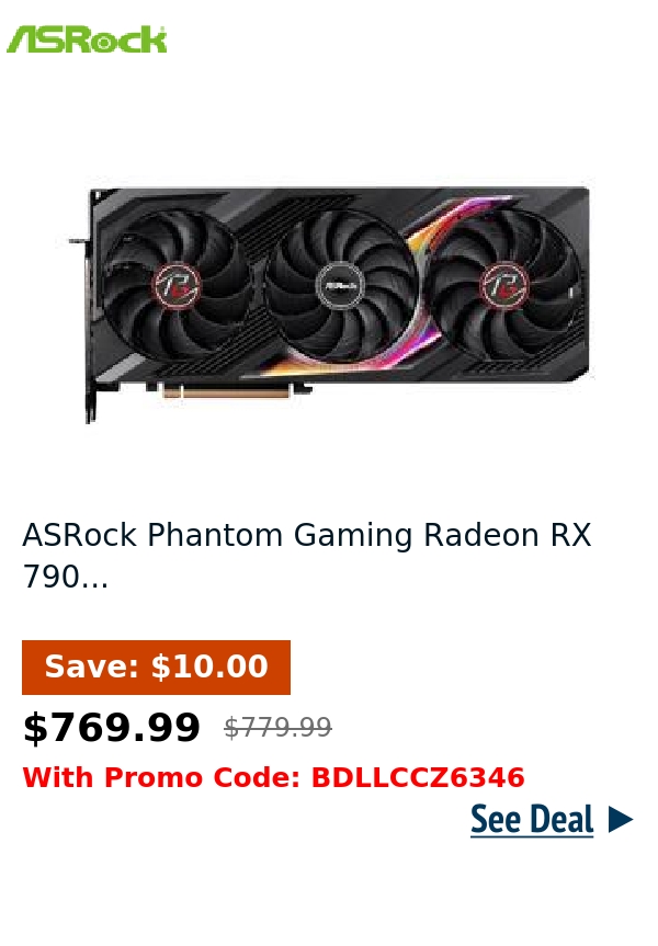 ASRock Phantom Gaming Radeon RX 790...