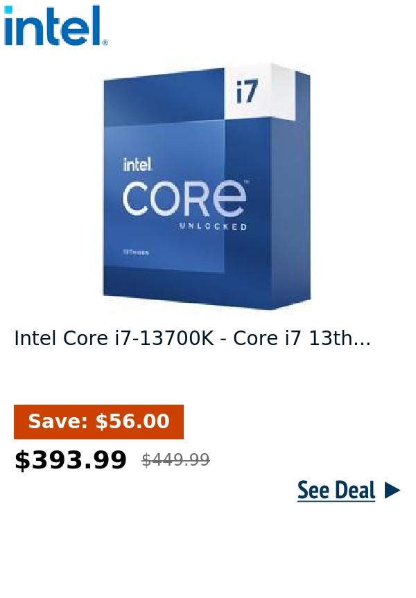 Intel Core i7-13700K - Core i7 13th...