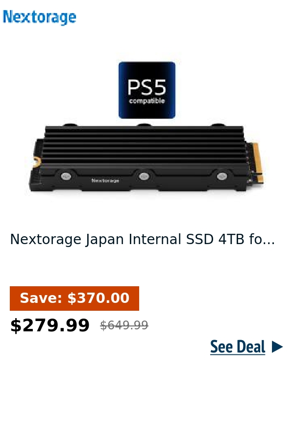 Nextorage Japan Internal SSD 4TB fo...