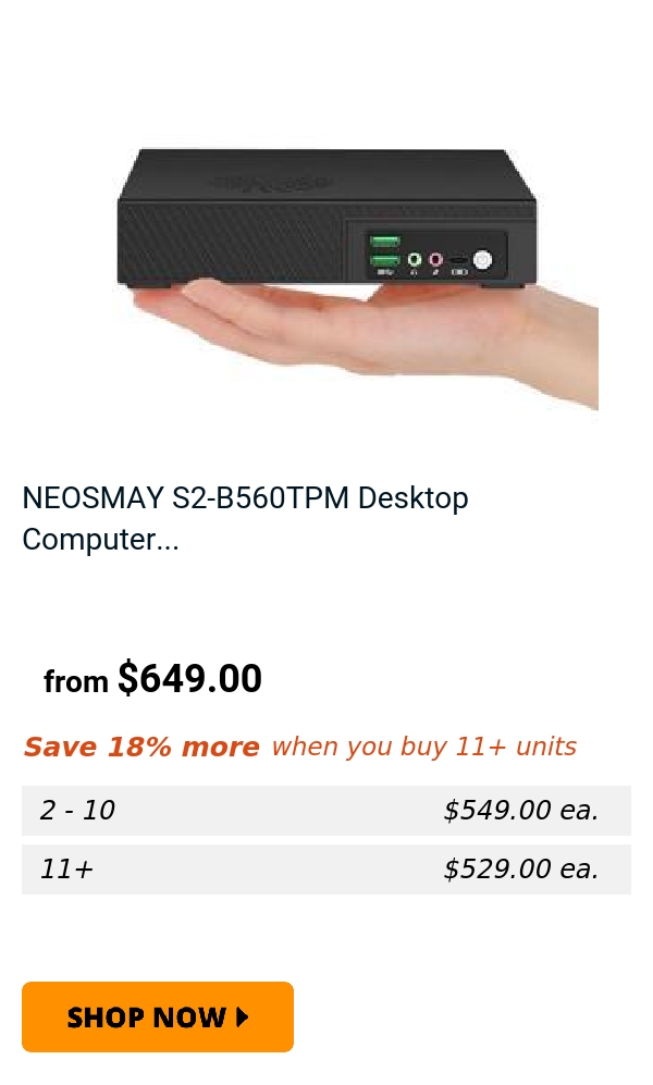 NEOSMAY S2-B560TPM Desktop Computer...