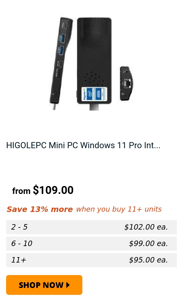 HIGOLEPC Mini PC Windows 11 Pro Int...