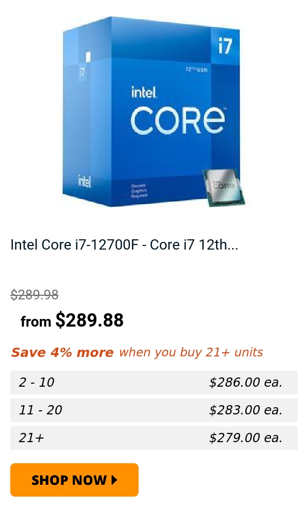 Intel Core i7-12700F - Core i7 12th...