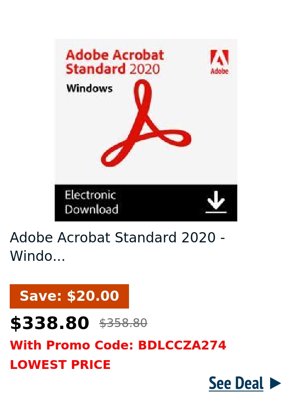 Adobe Acrobat Standard 2020 - Windo...