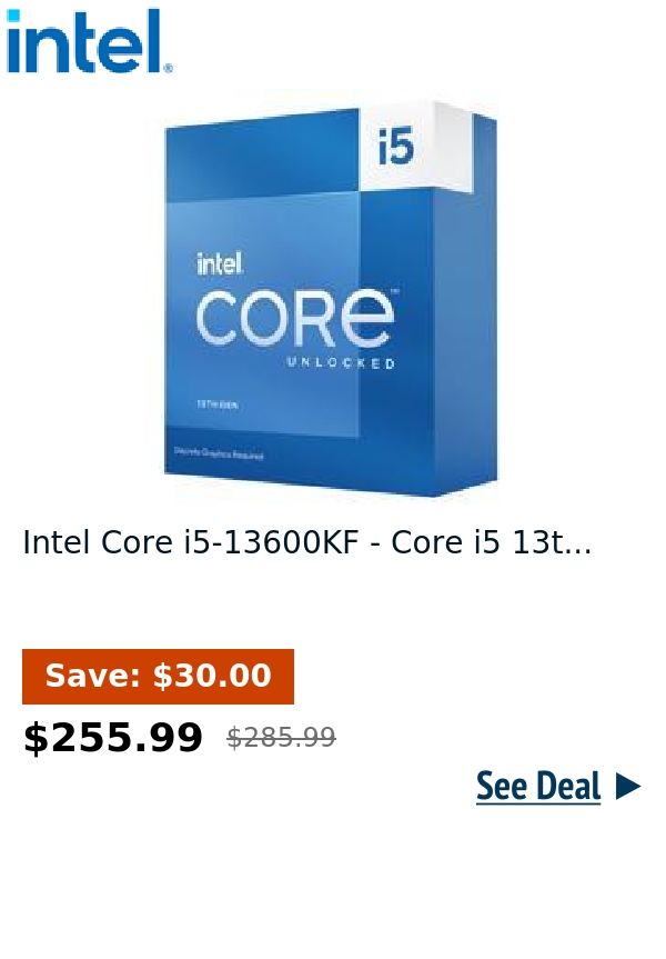 Intel Core i5-13600KF - Core i5 13t...