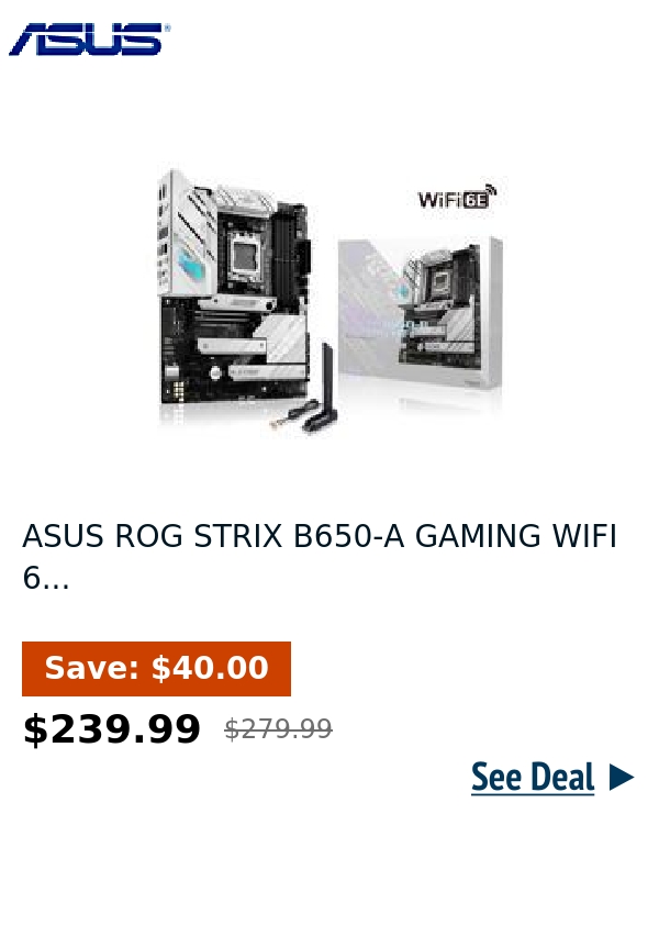 ASUS ROG STRIX B650-A GAMING WIFI 6...