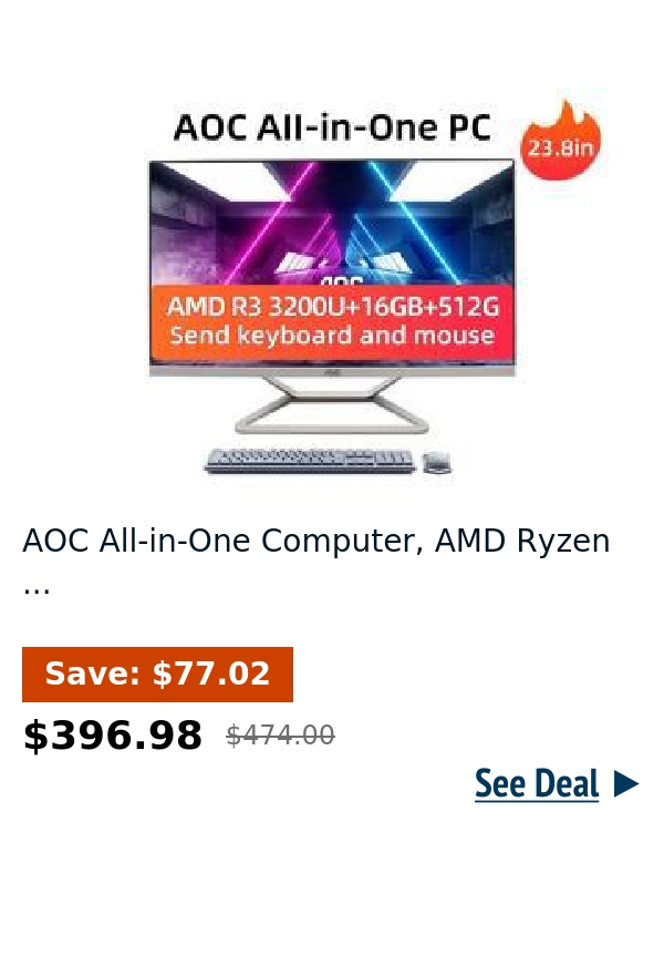 AOC All-in-One Computer, AMD Ryzen ...