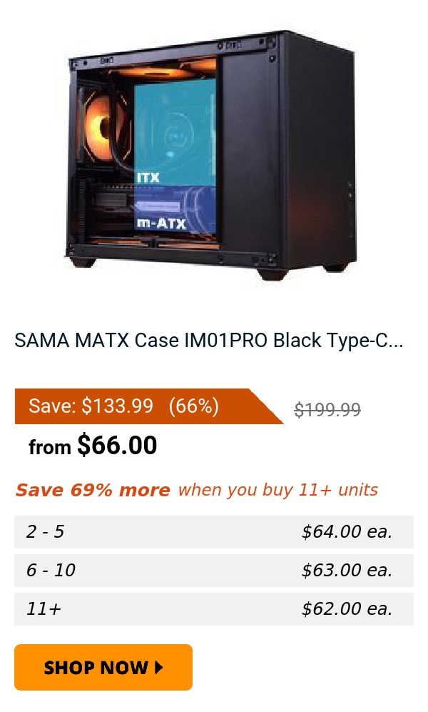 SAMA MATX Case IM01PRO Black Type-C...