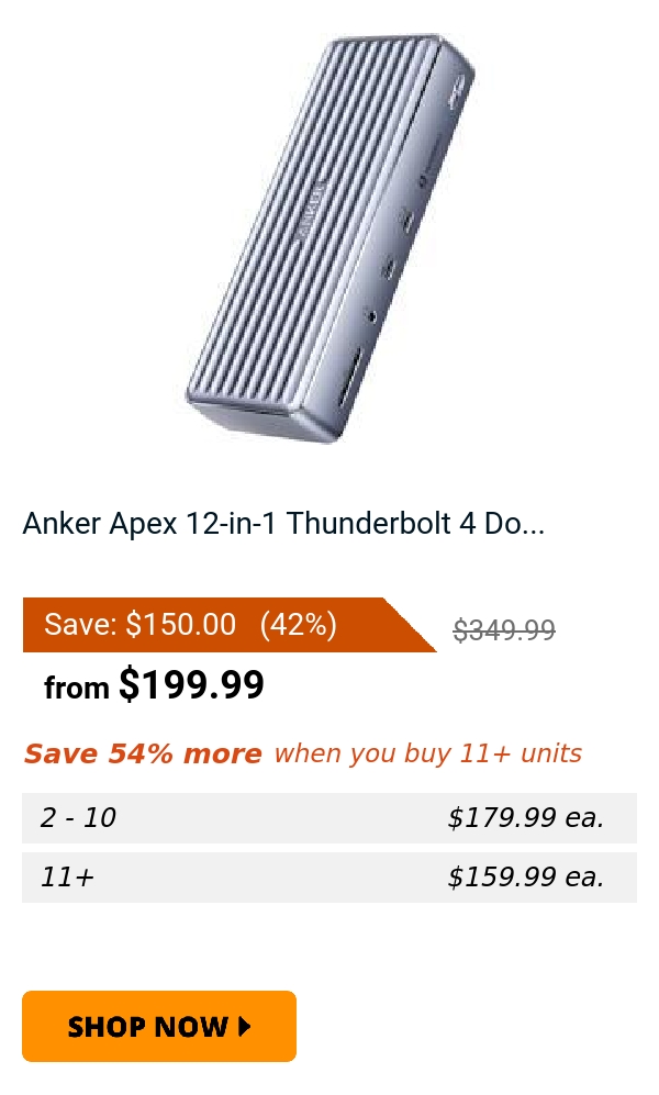 Anker Apex 12-in-1 Thunderbolt 4 Do...