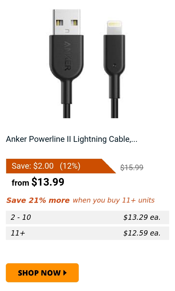 Anker Powerline II Lightning Cable,...