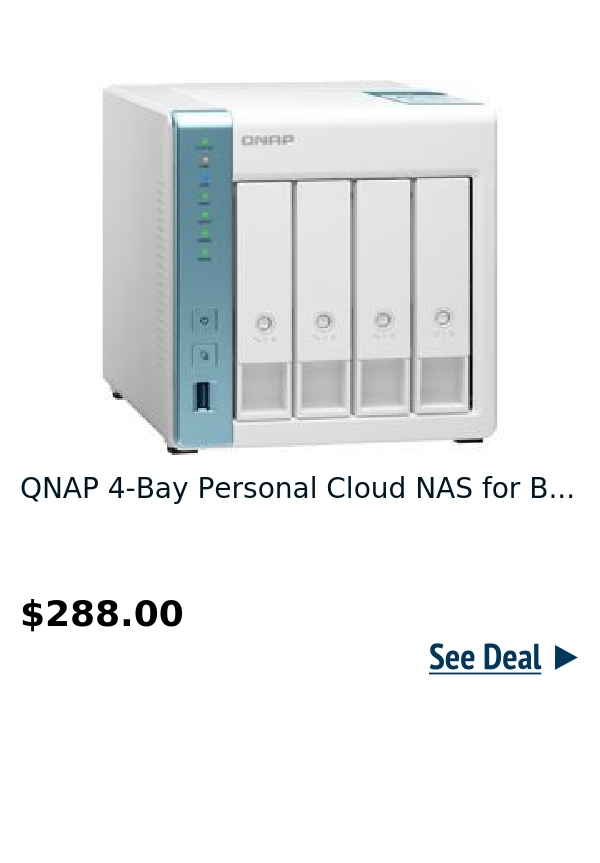 QNAP 4-Bay Personal Cloud NAS for B...