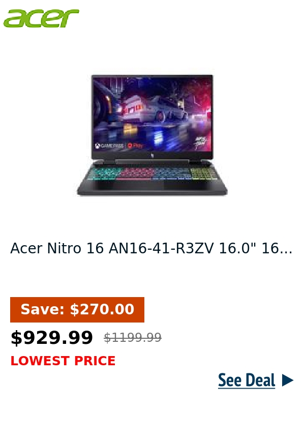 Acer Nitro 16 AN16-41-R3ZV 16.0