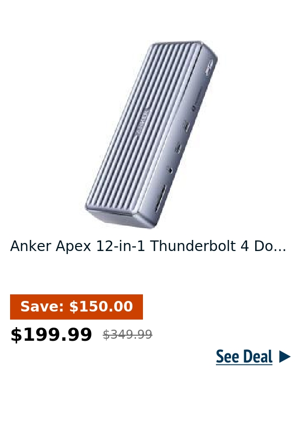 Anker Apex 12-in-1 Thunderbolt 4 Do...