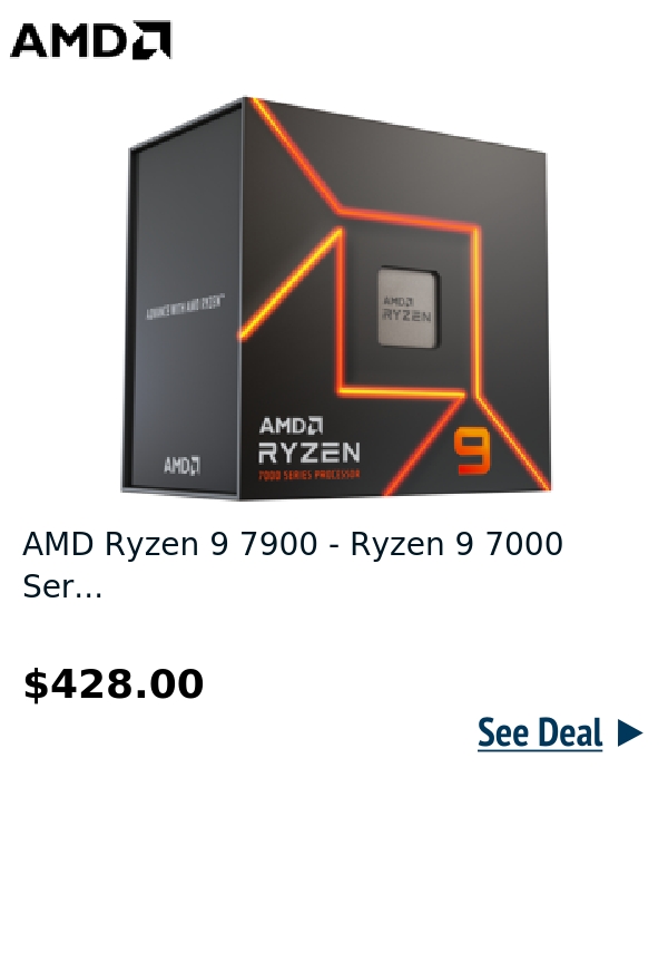 AMD Ryzen 9 7900 - Ryzen 9 7000 Ser...