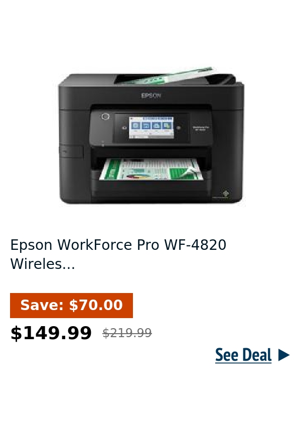 Epson WorkForce Pro WF-4820 Wireles...