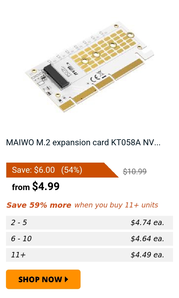 MAIWO M.2 expansion card KT058A NV...