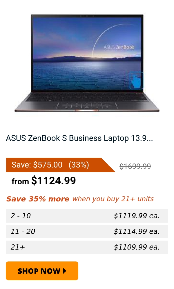 ASUS ZenBook S Business Laptop 13.9...