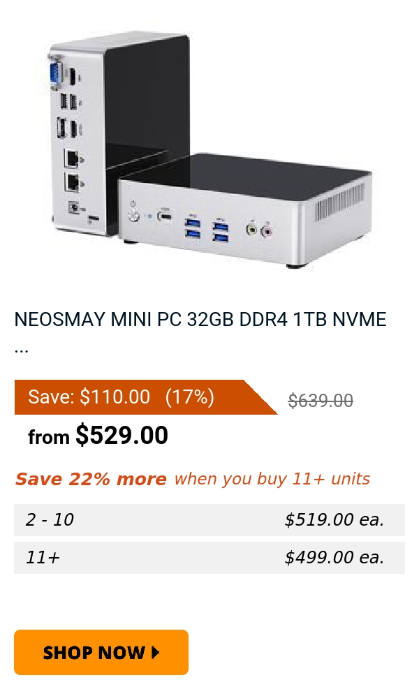 NEOSMAY MINI PC 32GB DDR4 1TB NVME ...