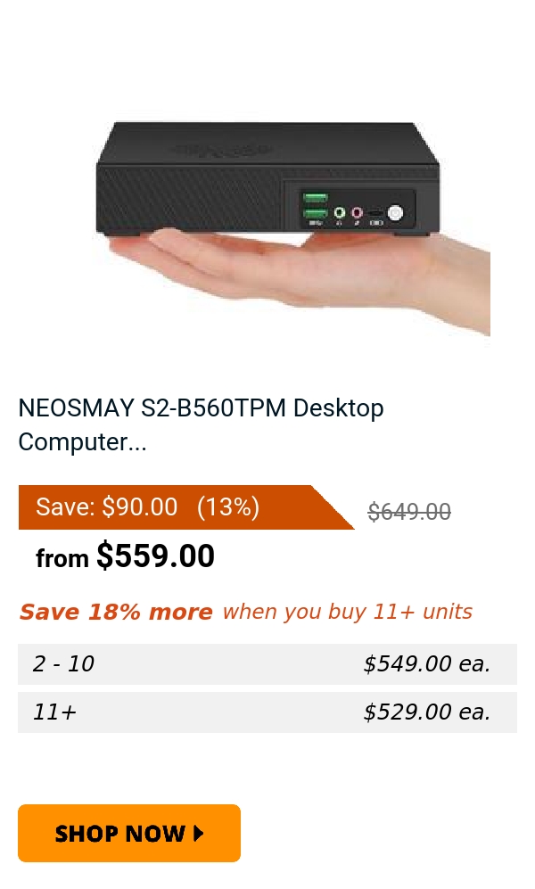 NEOSMAY S2-B560TPM Desktop Computer...