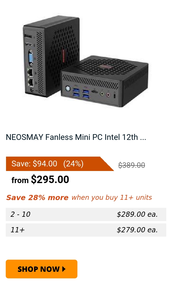 NEOSMAY Fanless Mini PC Intel 12th ...