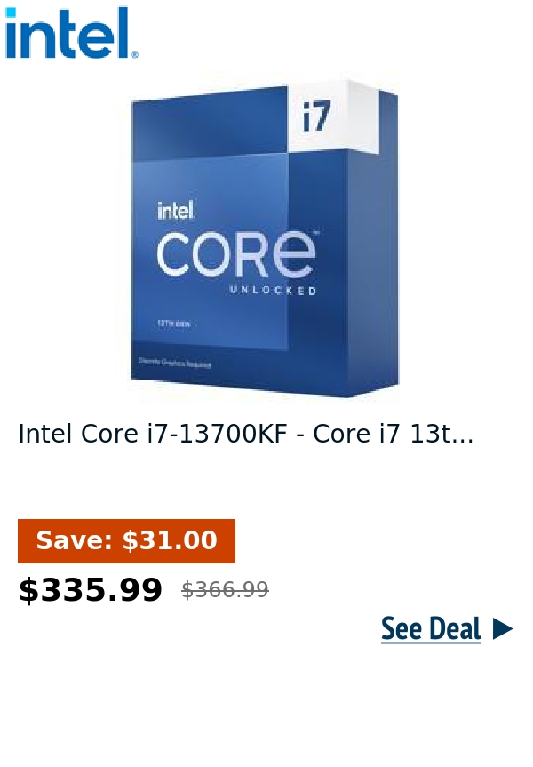 Intel Core i7-13700KF - Core i7 13t...