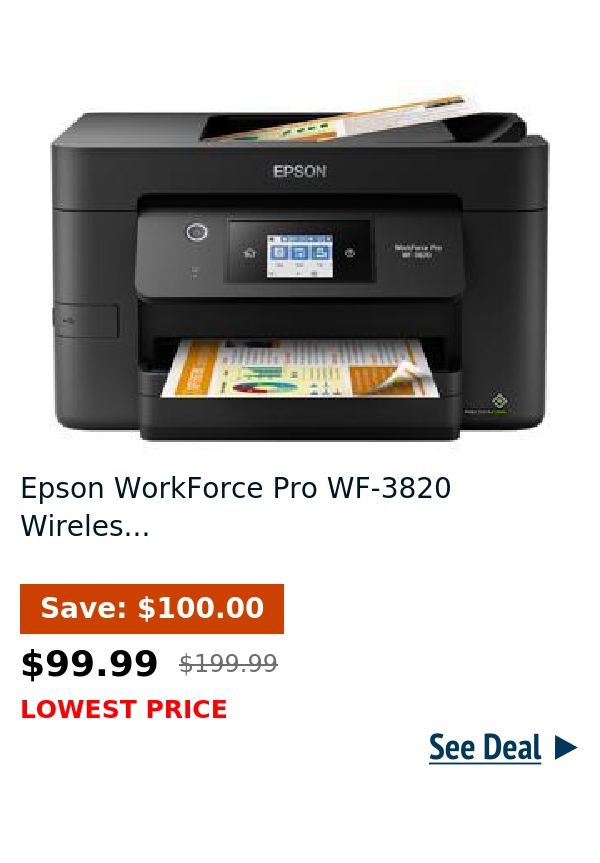 Epson WorkForce Pro WF-3820 Wireles...