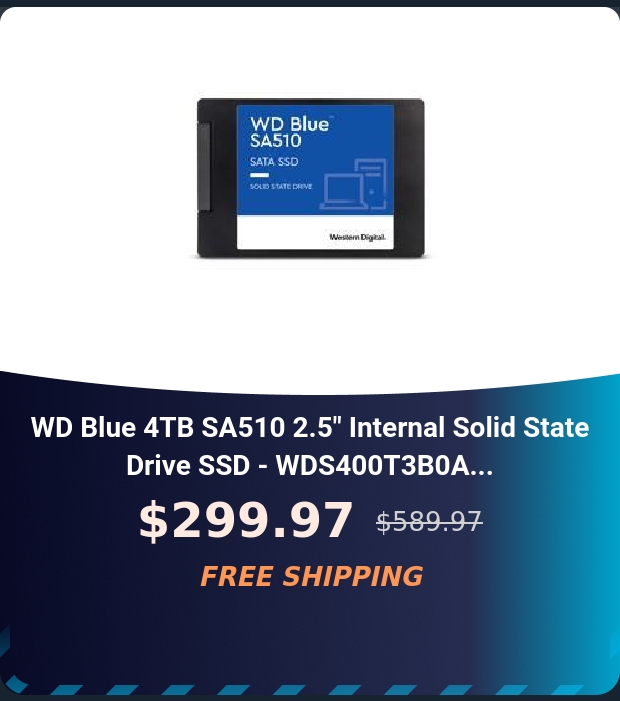 WD WDS400T3B0A  Western Digital Blue SA510 2.5 4 To SATA
