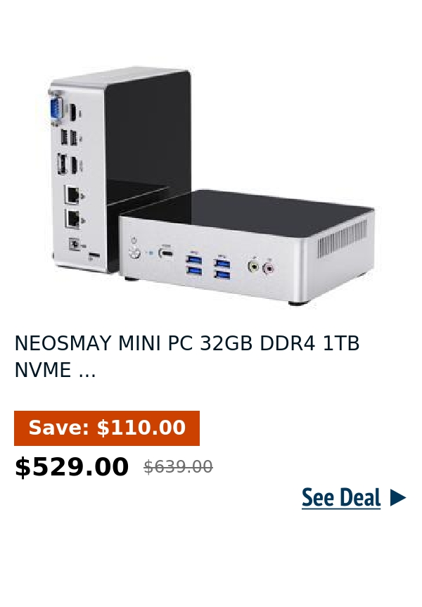 NEOSMAY MINI PC 32GB DDR4 1TB NVME ...