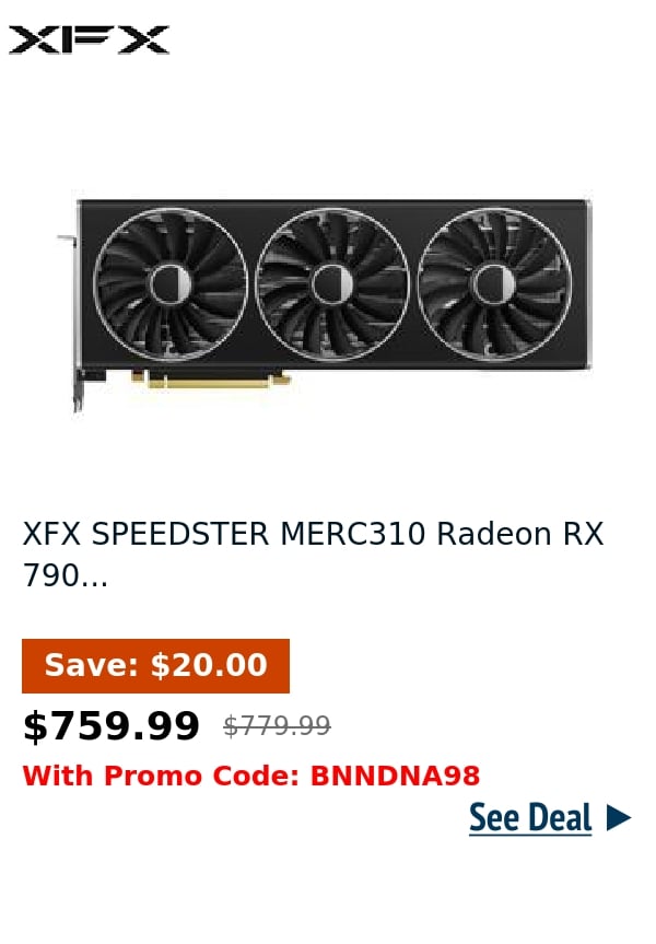 XFX SPEEDSTER MERC310 Radeon RX 790...