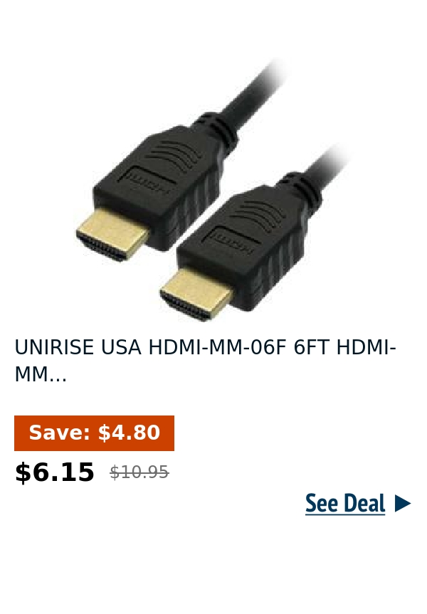 UNIRISE USA HDMI-MM-06F 6FT HDMI-MM...