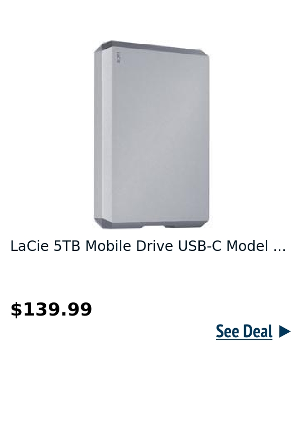 LaCie 5TB Mobile Drive USB-C Model ...