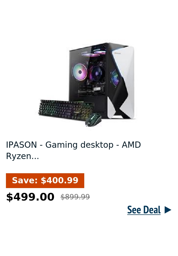 IPASON - Gaming desktop - AMD Ryzen...