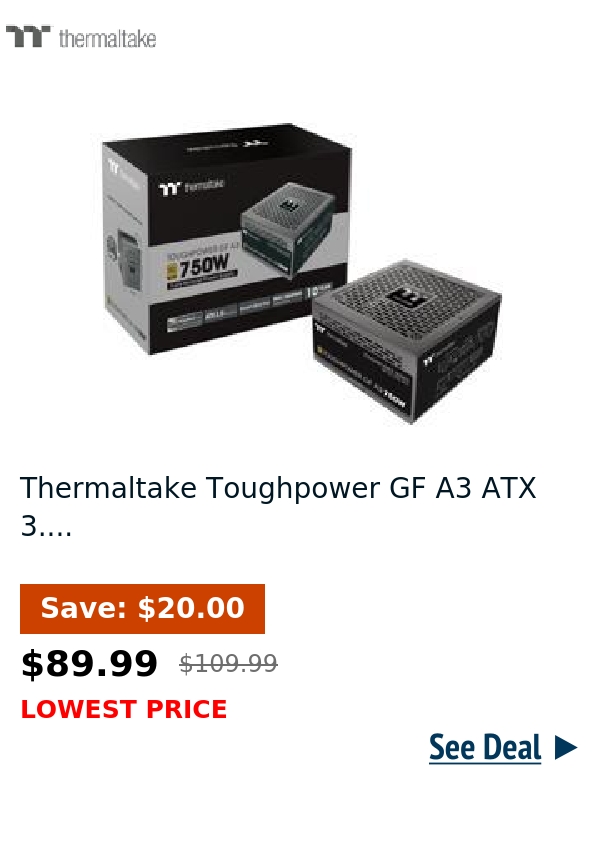 Thermaltake Toughpower GF A3 ATX 3....