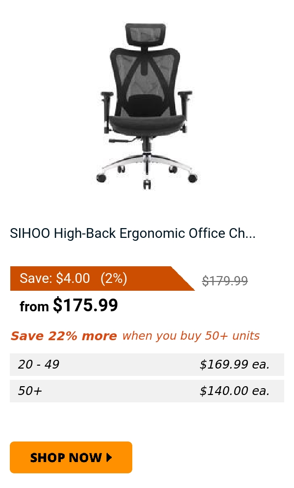 SIHOO High-Back Ergonomic Office Ch...