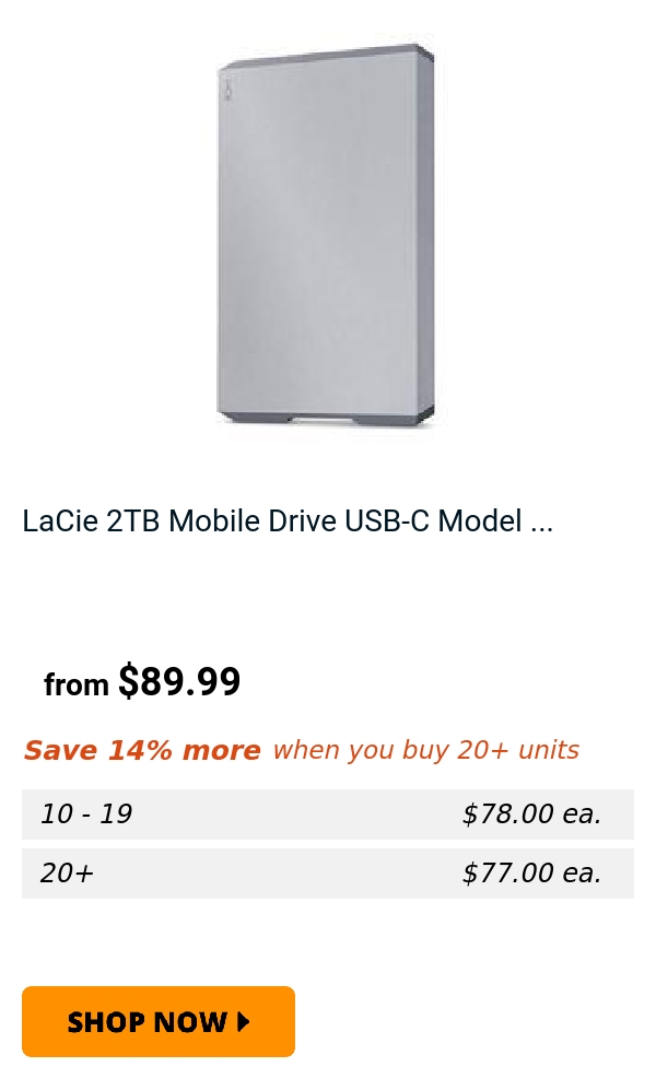 LaCie 2TB Mobile Drive USB-C Model ...