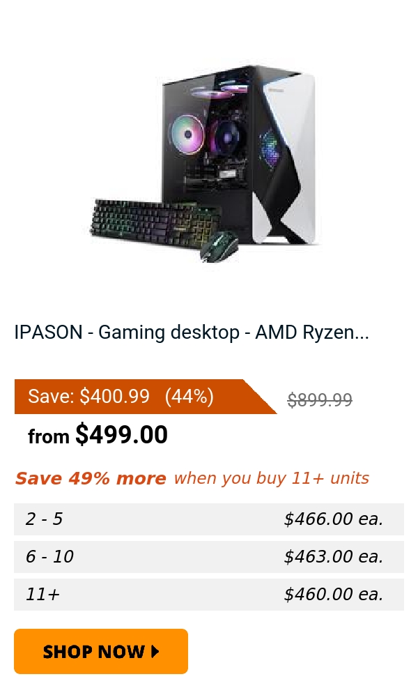 IPASON - Gaming desktop - AMD Ryzen...