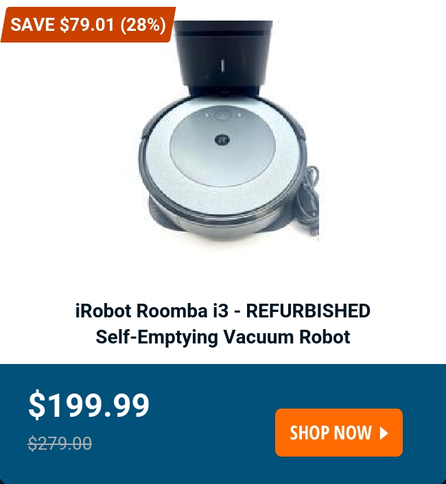 iRobot Roomba i3 - REFURBISHED 
