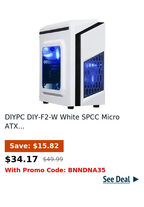 DIYPC DIY-F2-W White SPCC Micro ATX...