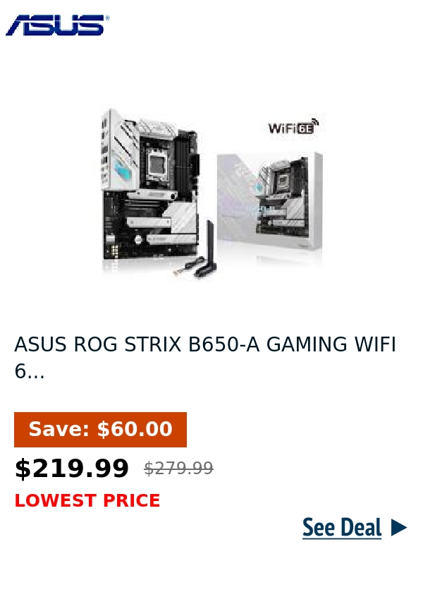 ASUS ROG STRIX B650-A GAMING WIFI 6...