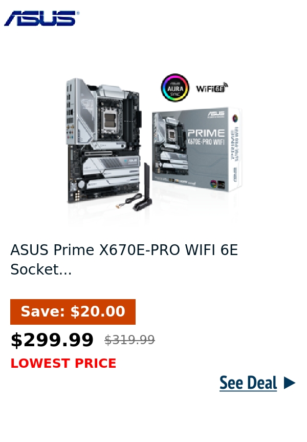 ASUS Prime X670E-PRO WIFI 6E Socket...