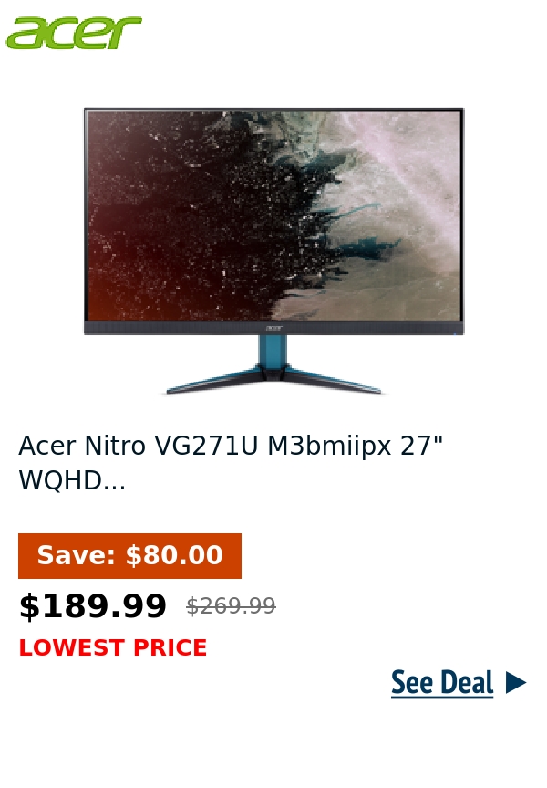 Acer Nitro VG271U M3bmiipx 27