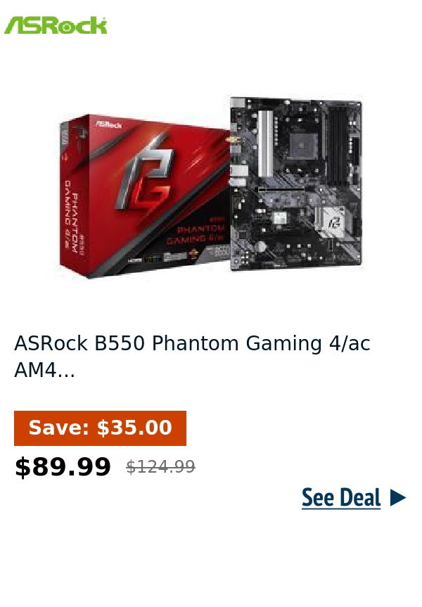 ASRock B550 Phantom Gaming 4/ac AM4...