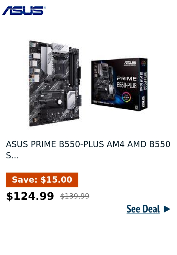 ASUS PRIME B550-PLUS AM4 AMD B550 S...