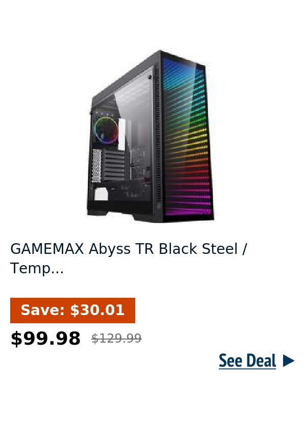 GAMEMAX Abyss TR Black Steel / Temp...