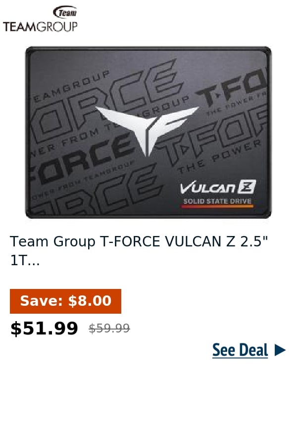 Team Group T-FORCE VULCAN Z 2.5