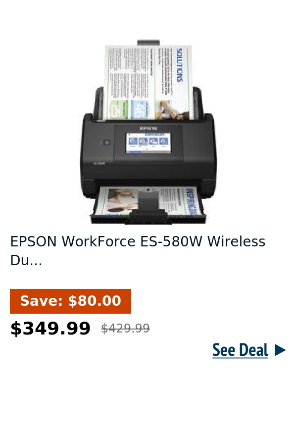 EPSON WorkForce ES-580W Wireless Du...