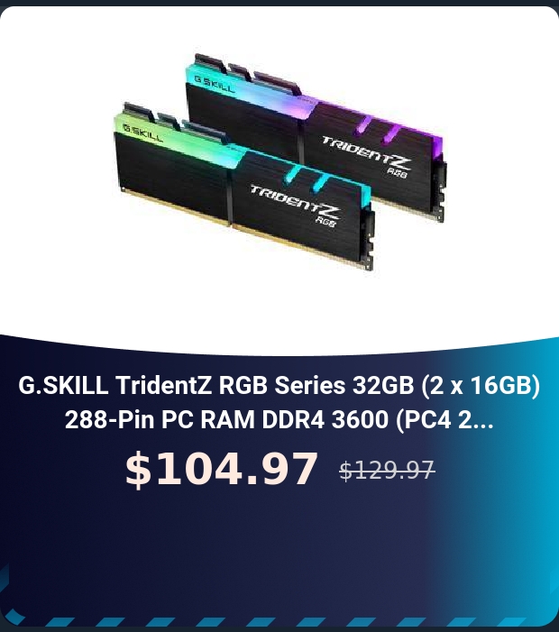 G.SKILL TridentZ RGB Series 32GB DDR4 Desktop RAM 