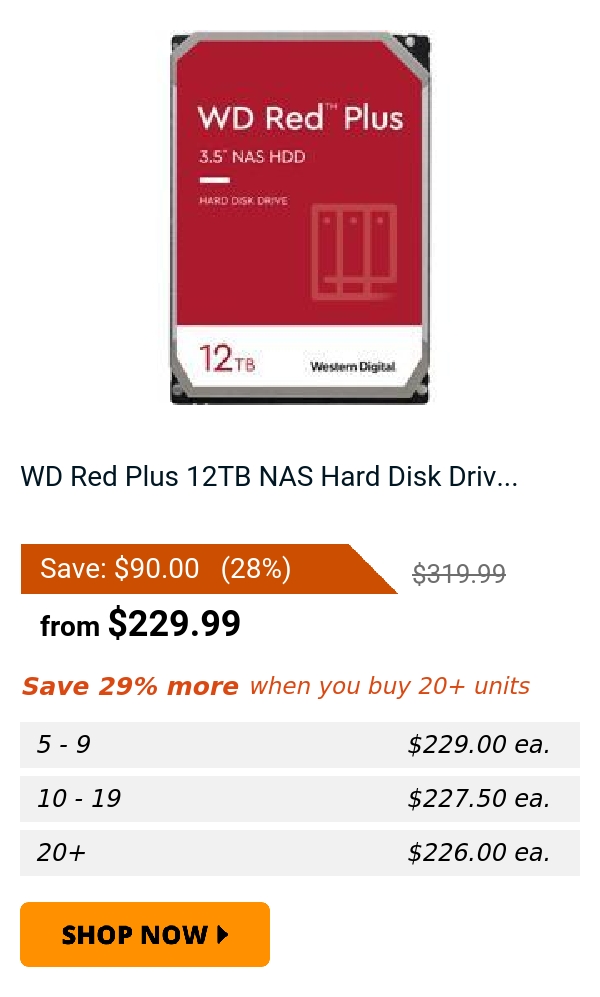 WD Red Plus 12TB NAS Hard Disk Driv...