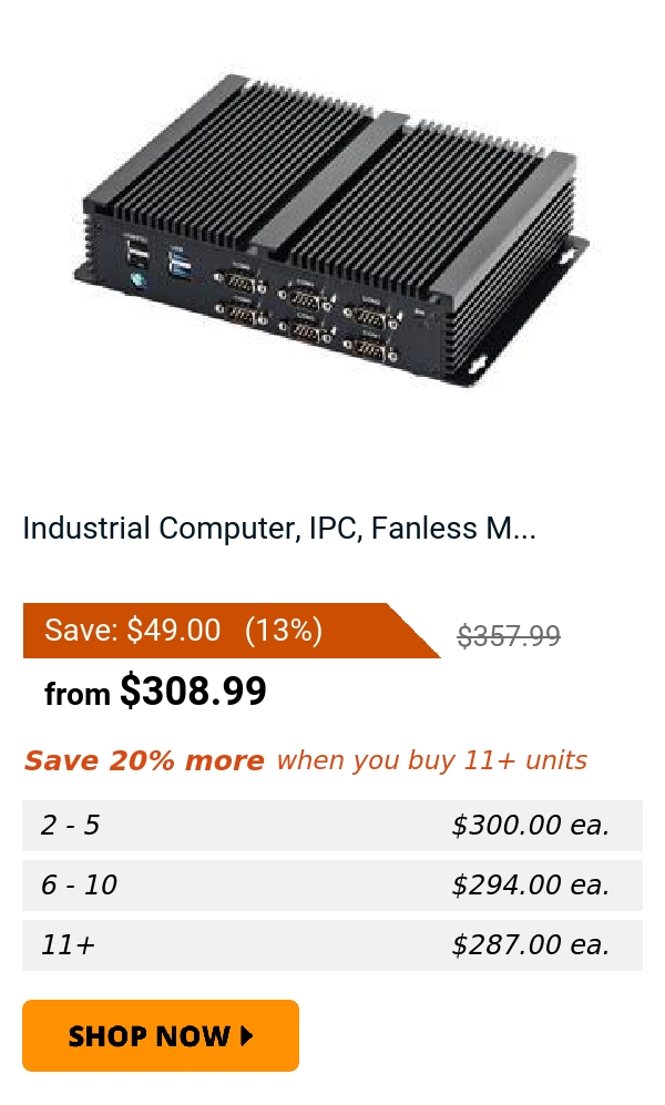Industrial Computer, IPC, Fanless M...