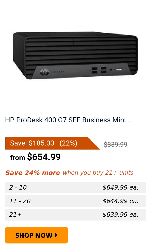 HP ProDesk 400 G7 SFF Business Mini...