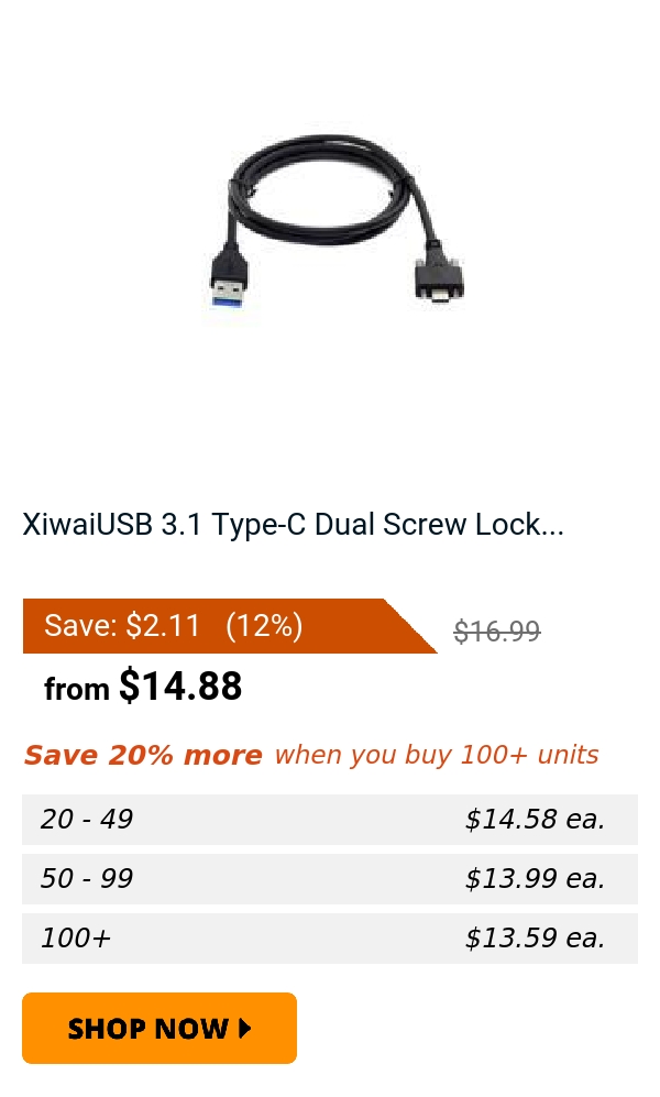 XiwaiUSB 3.1 Type-C Dual Screw Lock...